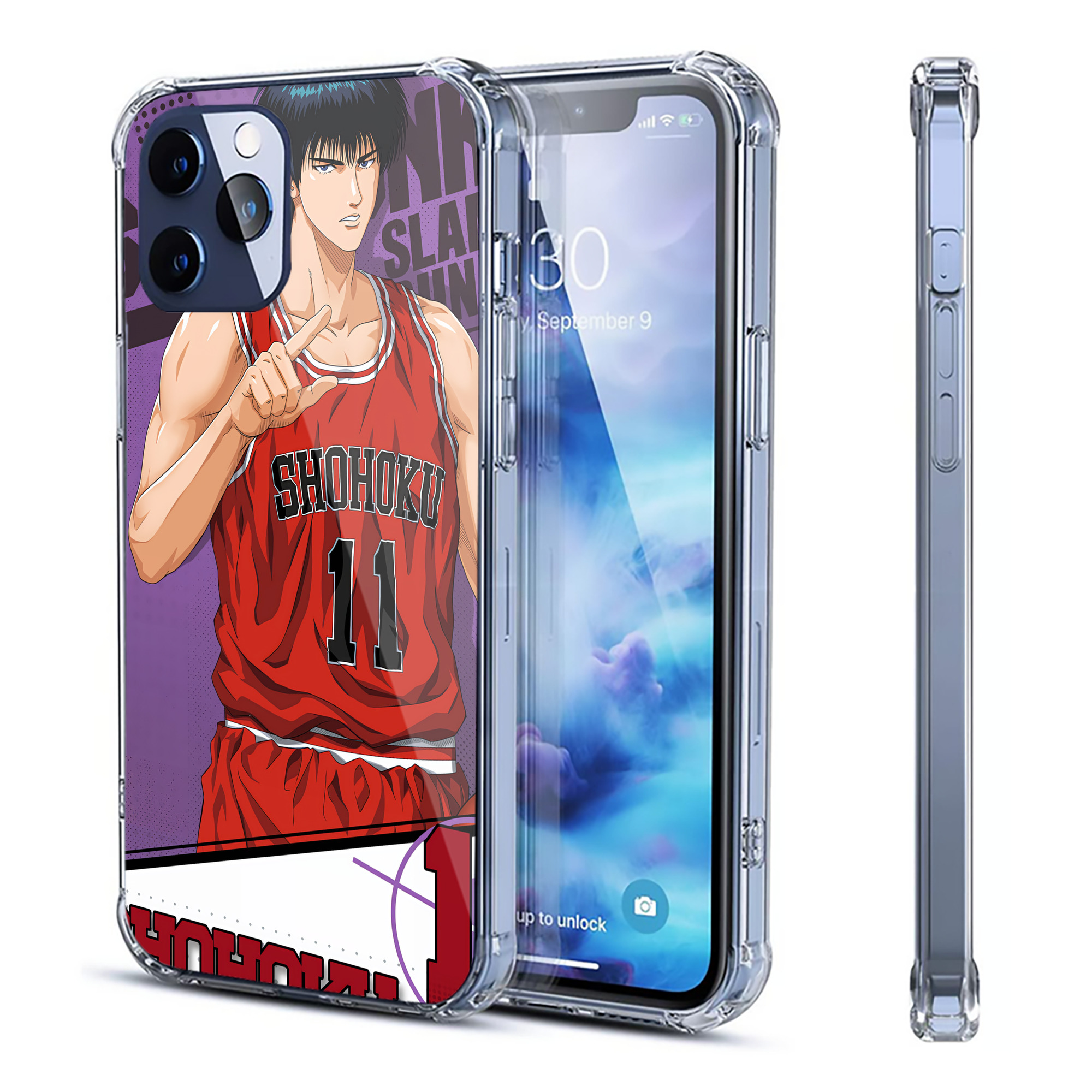 （画像用） SLAM DUNK／スラムダンク 【iPhone 12シリーズ対応】透明スマホケース（クリアソフトケース）